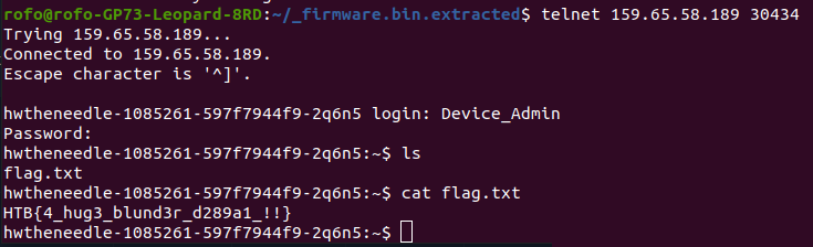 Logging into the HTB instance with the discovered admin username and sign password.